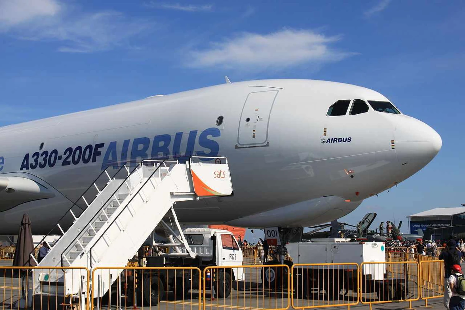 Versão cargueira do A330-200, com a "bolha". Foto: Kentaro Iemoto via Wikimedia Commons.