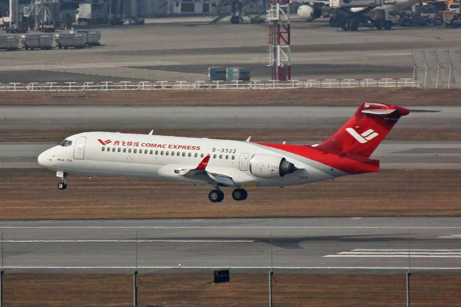O jato regional ARJ21 também estará exposto em Hong Kong (Redes sociais)