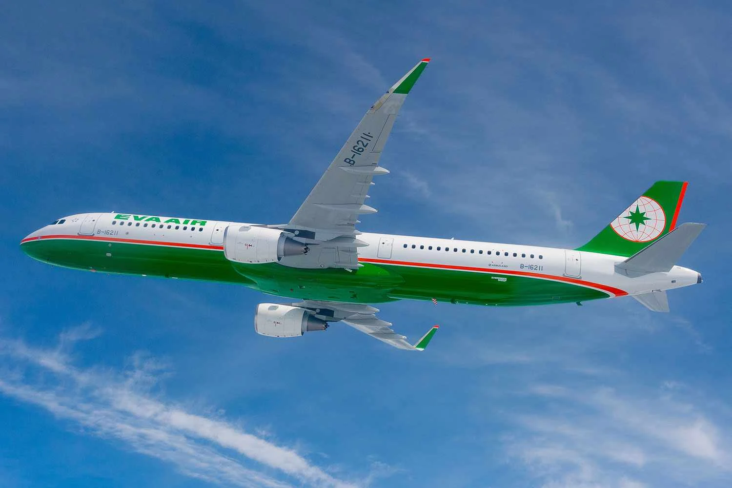 A EVA Air já voa com o A321 de primeira geração (Airbus)