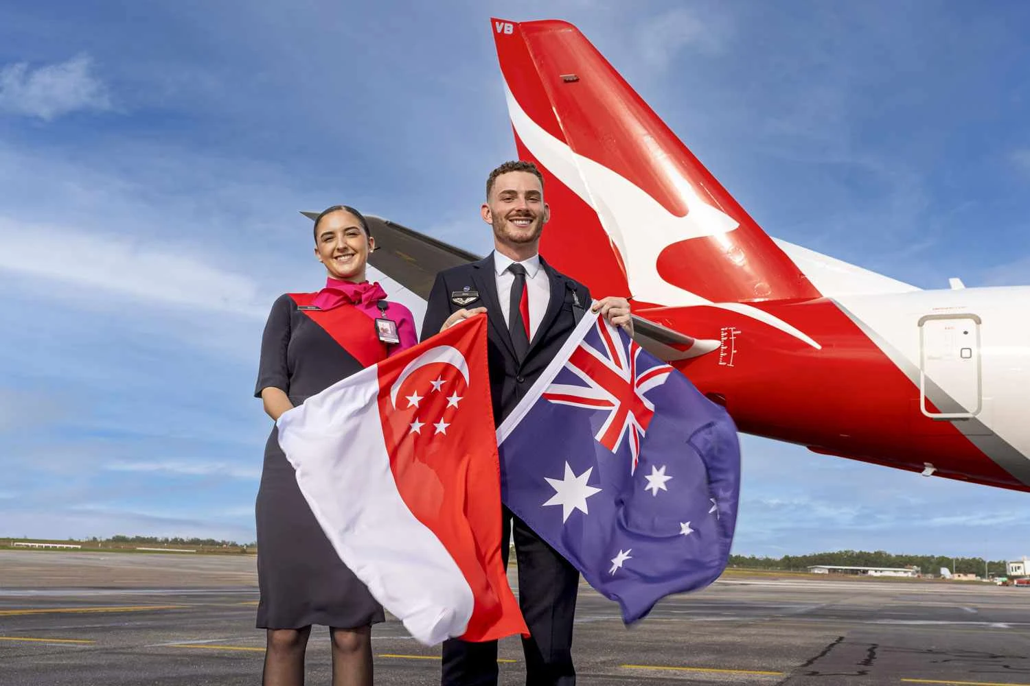 A Qantas vai estrear a nova rota para Cingapura em dezembro (Qantas)