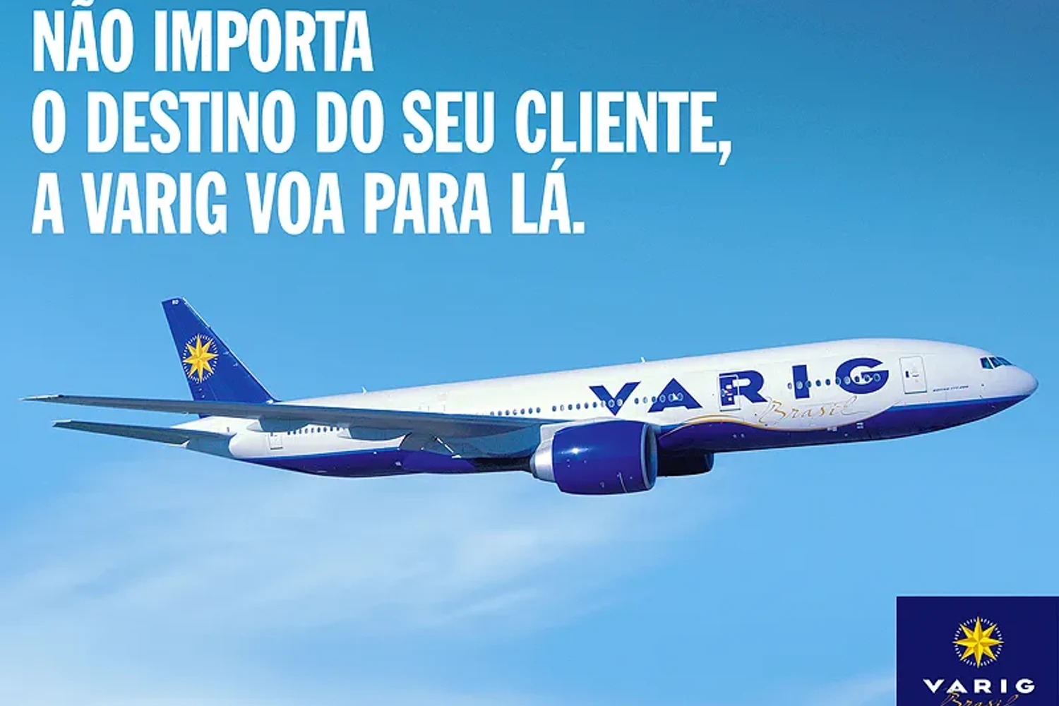 A VARIG operou com quatro 777-200 e quatro 777-200ER. Divulgação.