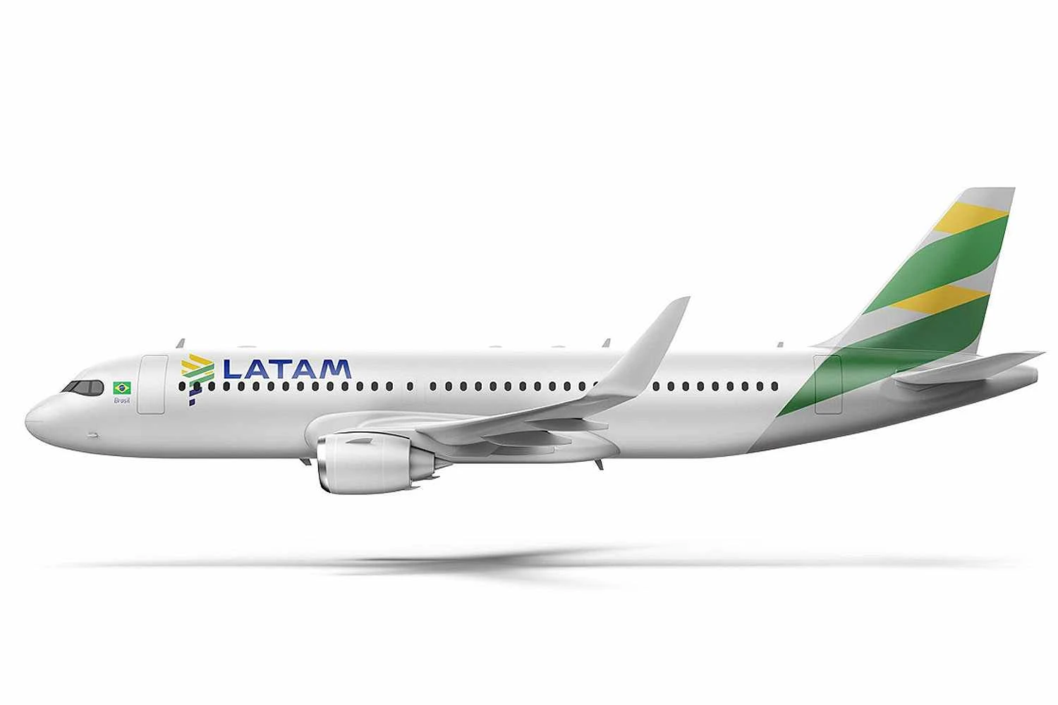 Como ficará a pintura da LATAM Brasil (LATAM)