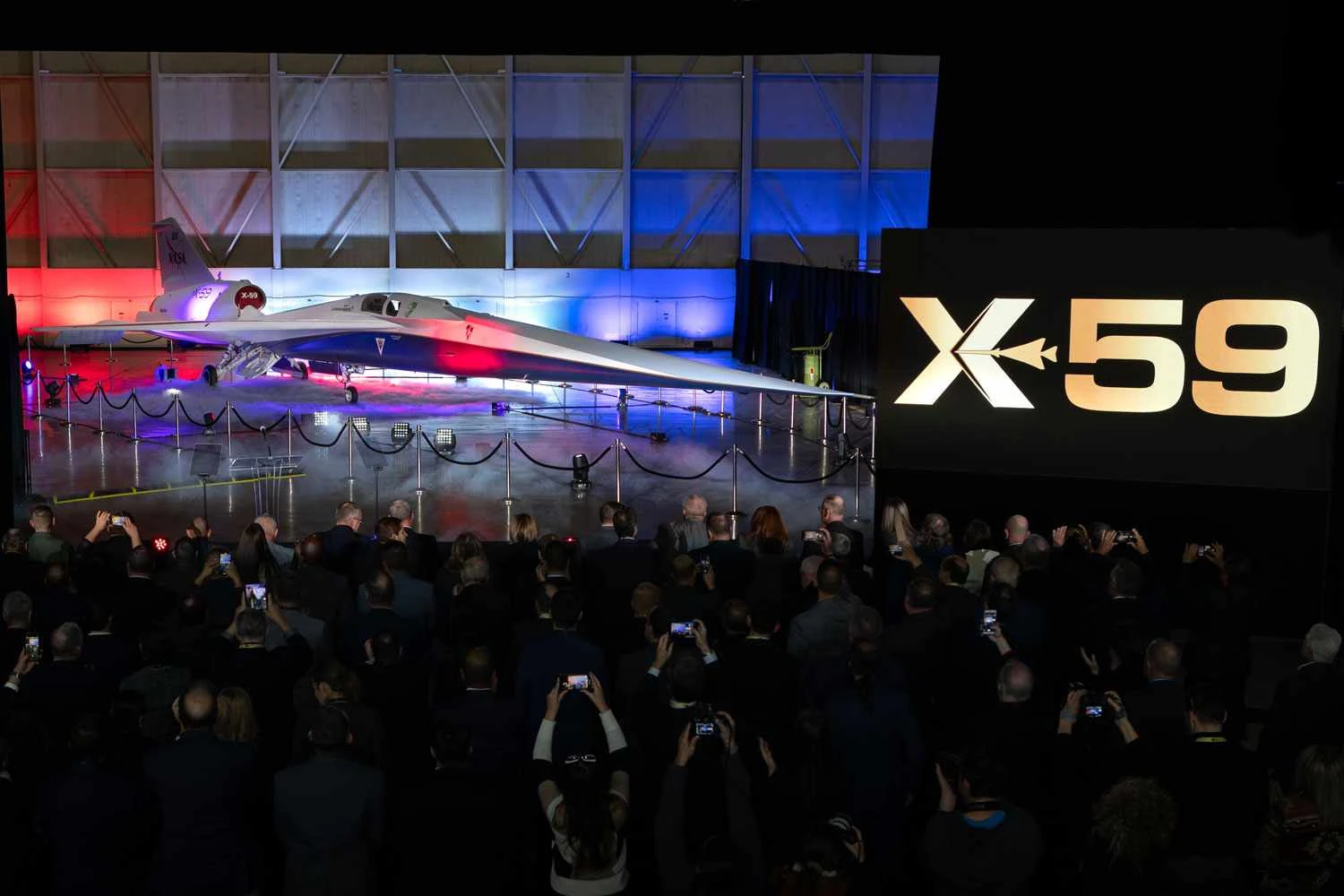 O X-59 foi apresentado nesta sexta-feira, 12, em Palmdale, California (Lockheed Martin)
