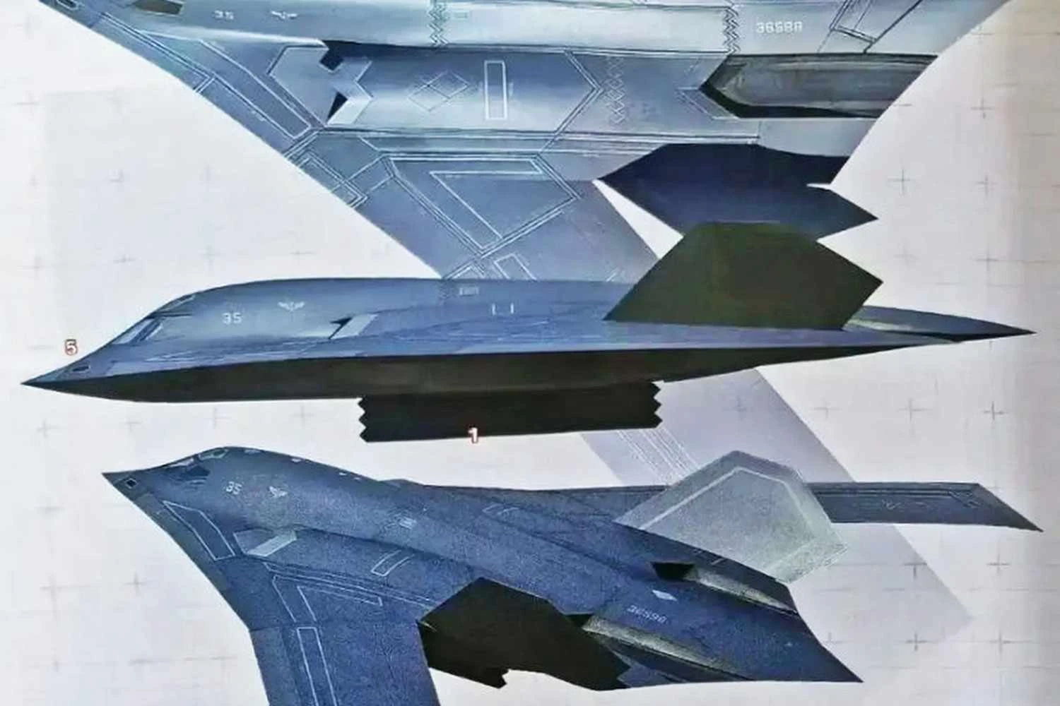 Ilustração do H-20 que foi publicada por revista do governo lembra o modelo flagrado