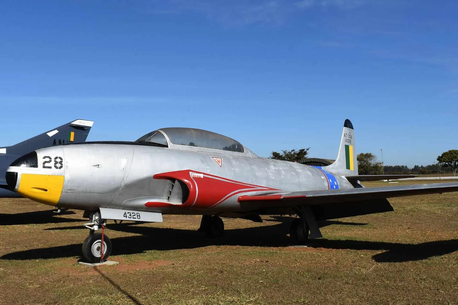 Um dos Lockheed AT-33 que serviram no Esquadr&atilde;o Pacau