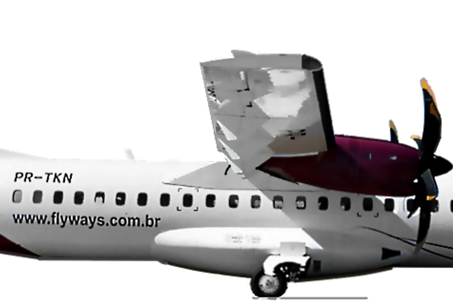 Flyways tinha planos de ser uma operadora regional de m&eacute;dio porte, mas no fundo operou com apenas dois ATR 72. Arte: MK via Wikimedia Commons.