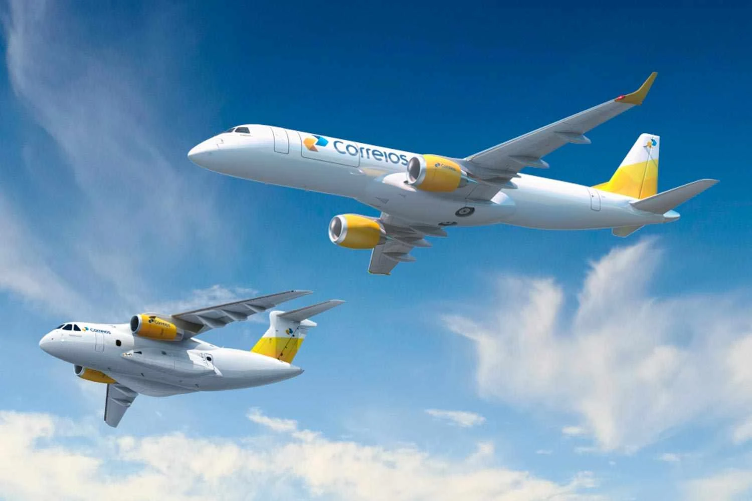 Embraer e Correios vão estudar possível uso de jatos E-Freighters e C-390 para cargas