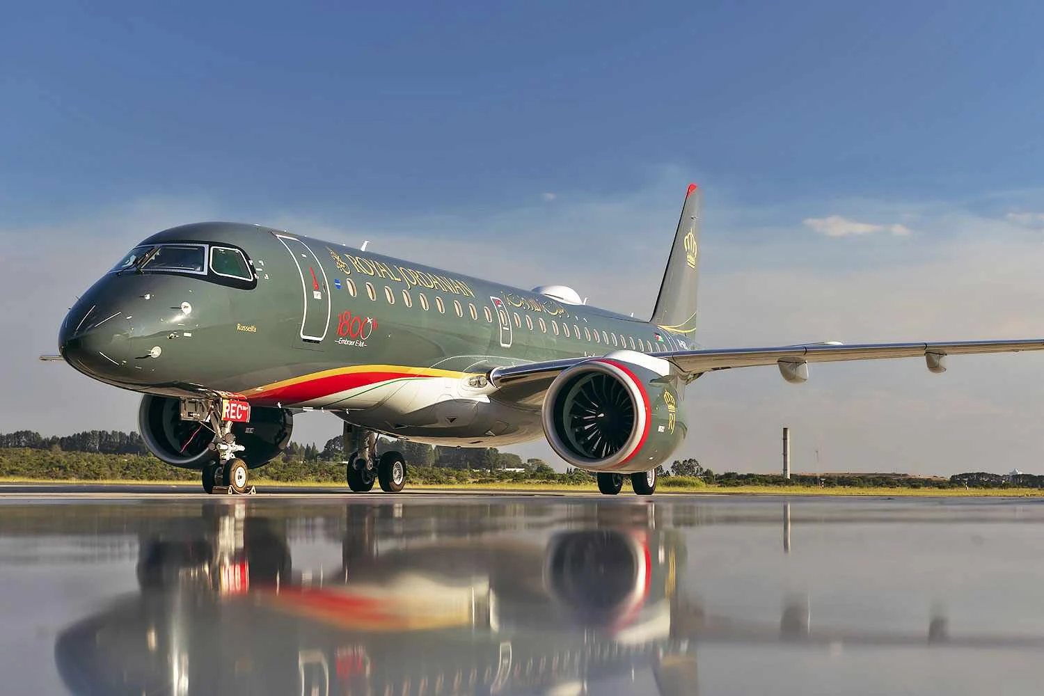 A aeronave foi entregue &agrave; Royal Jordanian por meio de leasing com a Azorra