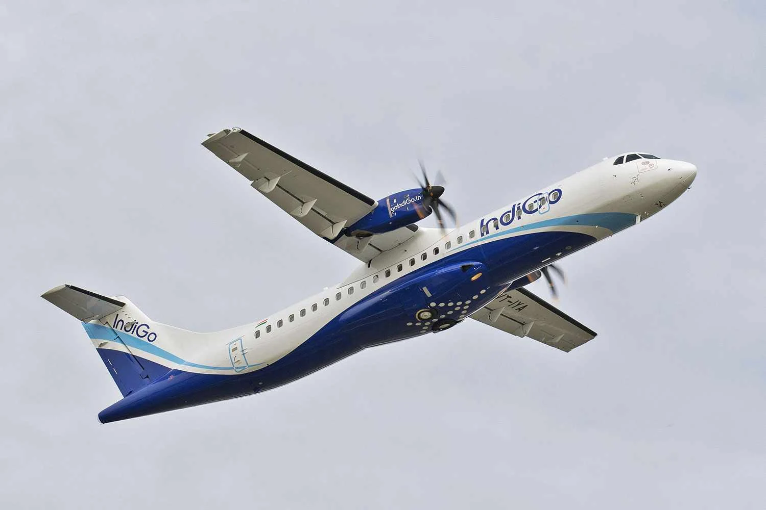 A IndiGo tem 45 turboélices ATR 72 em sua frota