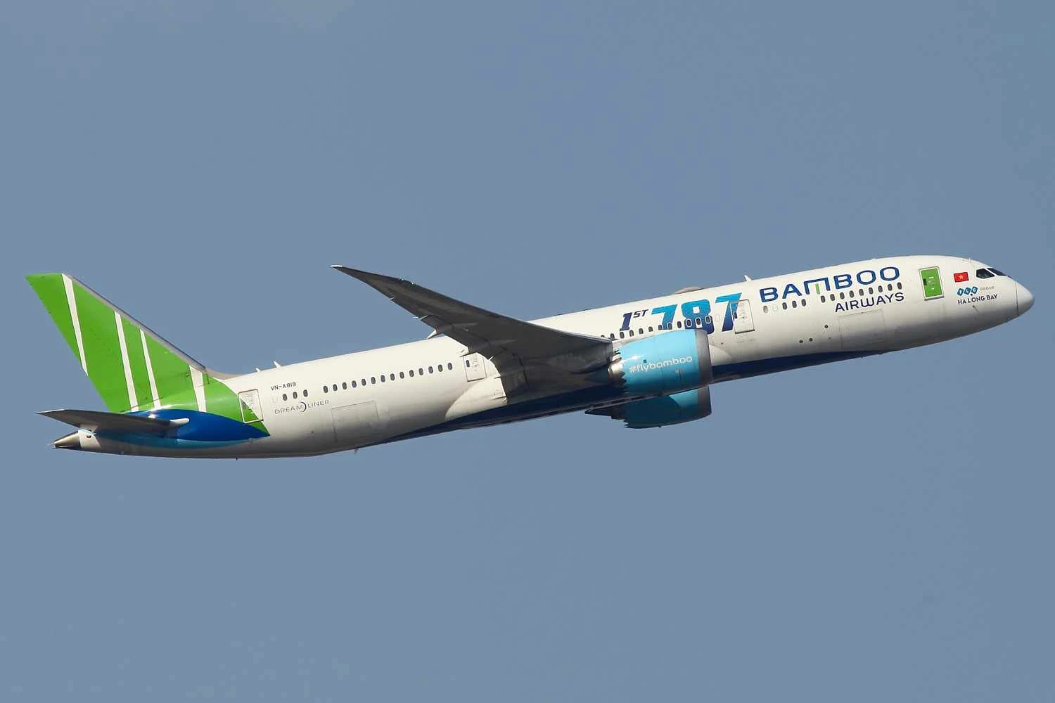 O 787 quando ainda voava na Bamboo