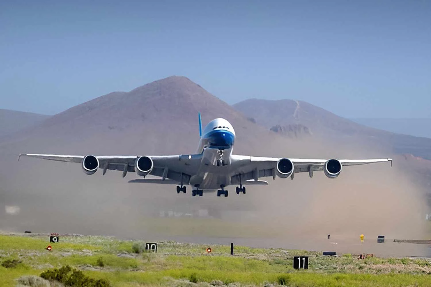 O jato que pertenceu &agrave; China Southern Airlines estava armazenado no Deserto de Mojave
