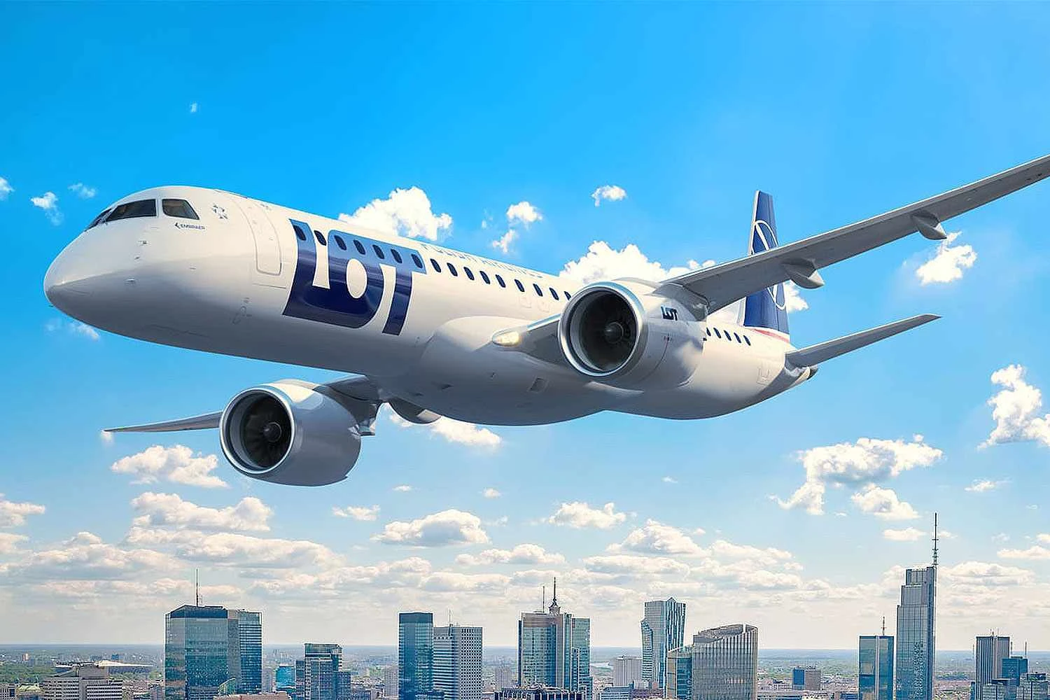 Primeira cliente dos E-Jets da Embraer, LOT arrenda três E195-E2