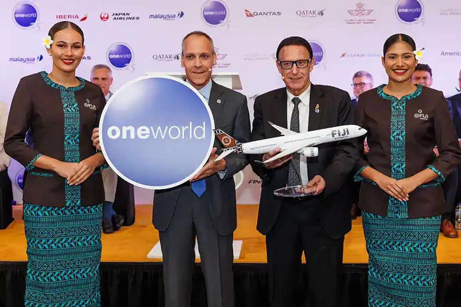 Announcement of Fiji Airways joining oneworld took place in Dubai (Fiji Airways)