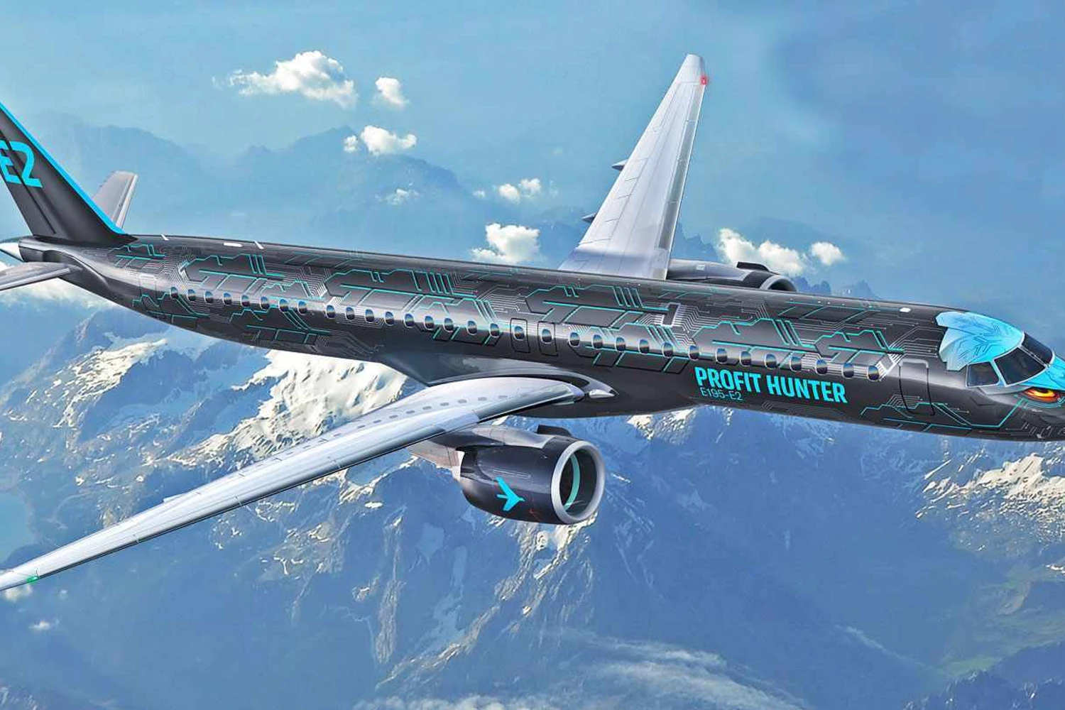 O E195-E2 passa a contar com alcance mais perto do rival A220-300