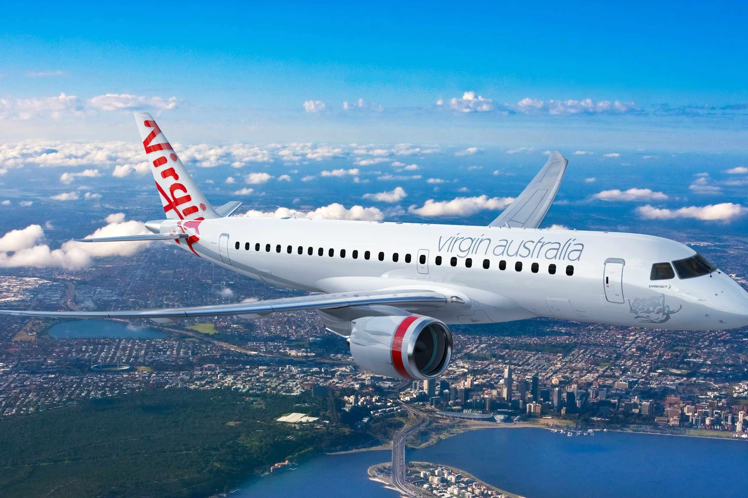 Companhia aérea australiana vende quatro jatos E190-E2 e os aluga de volta