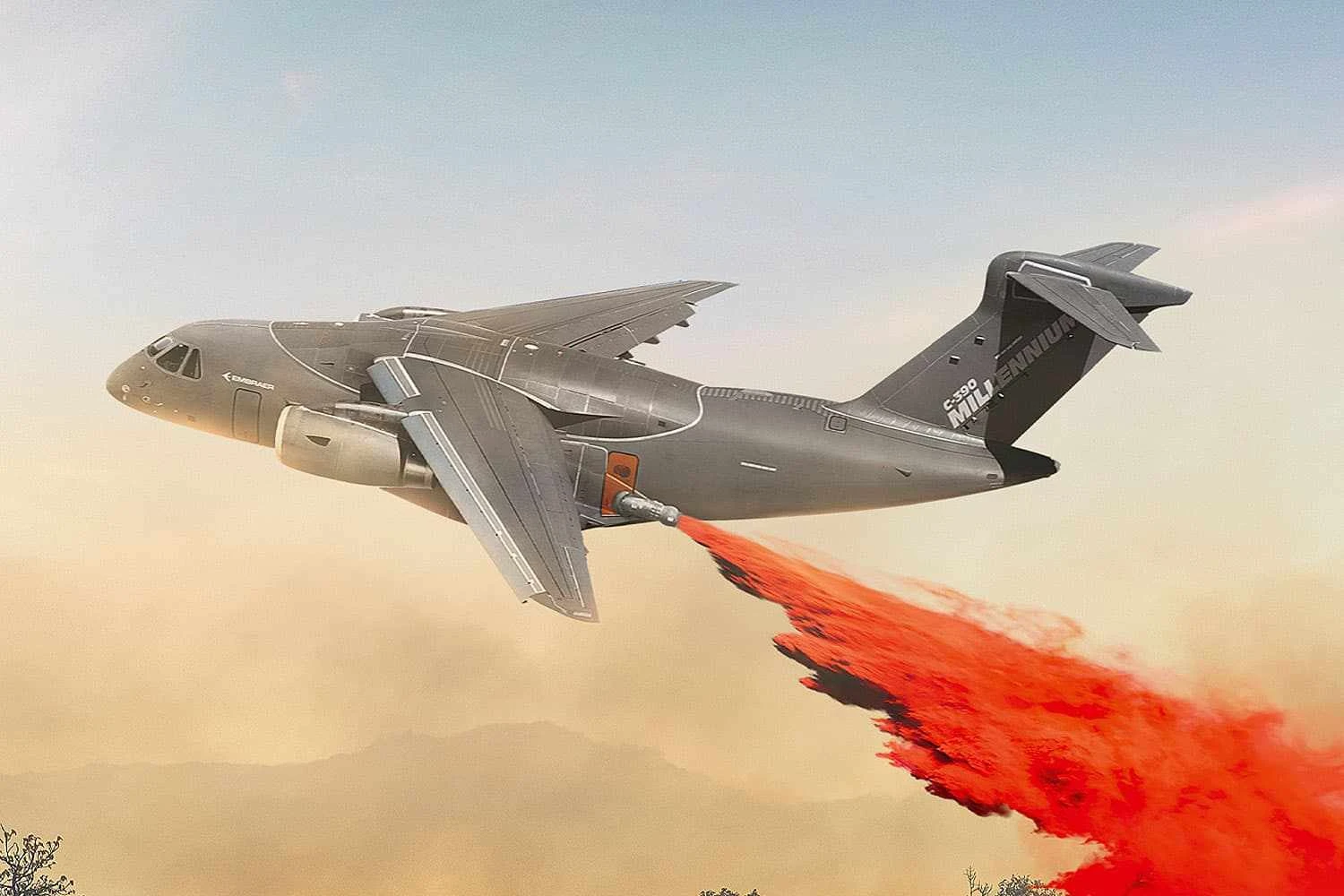 Embraer leva o C-390 para evento de defesa na África do Sul