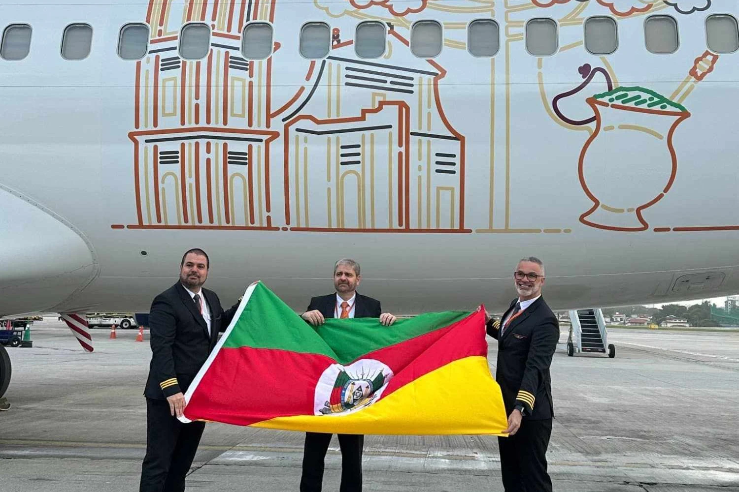 Boeing 737 com decoração do Rio Grande do Sul (Gol)