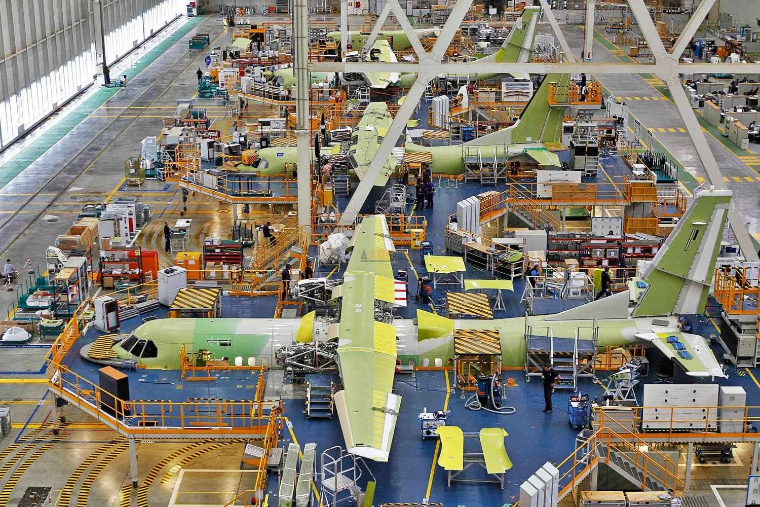 Linha de montagem do C295 na Espanha
