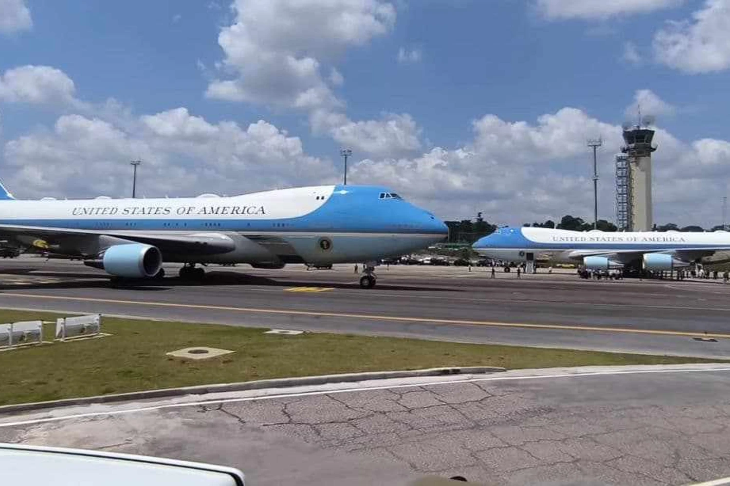 Biden veio ao Brasil com os dois Boeing 747-200 VC-25A (Aviação Amazônia)