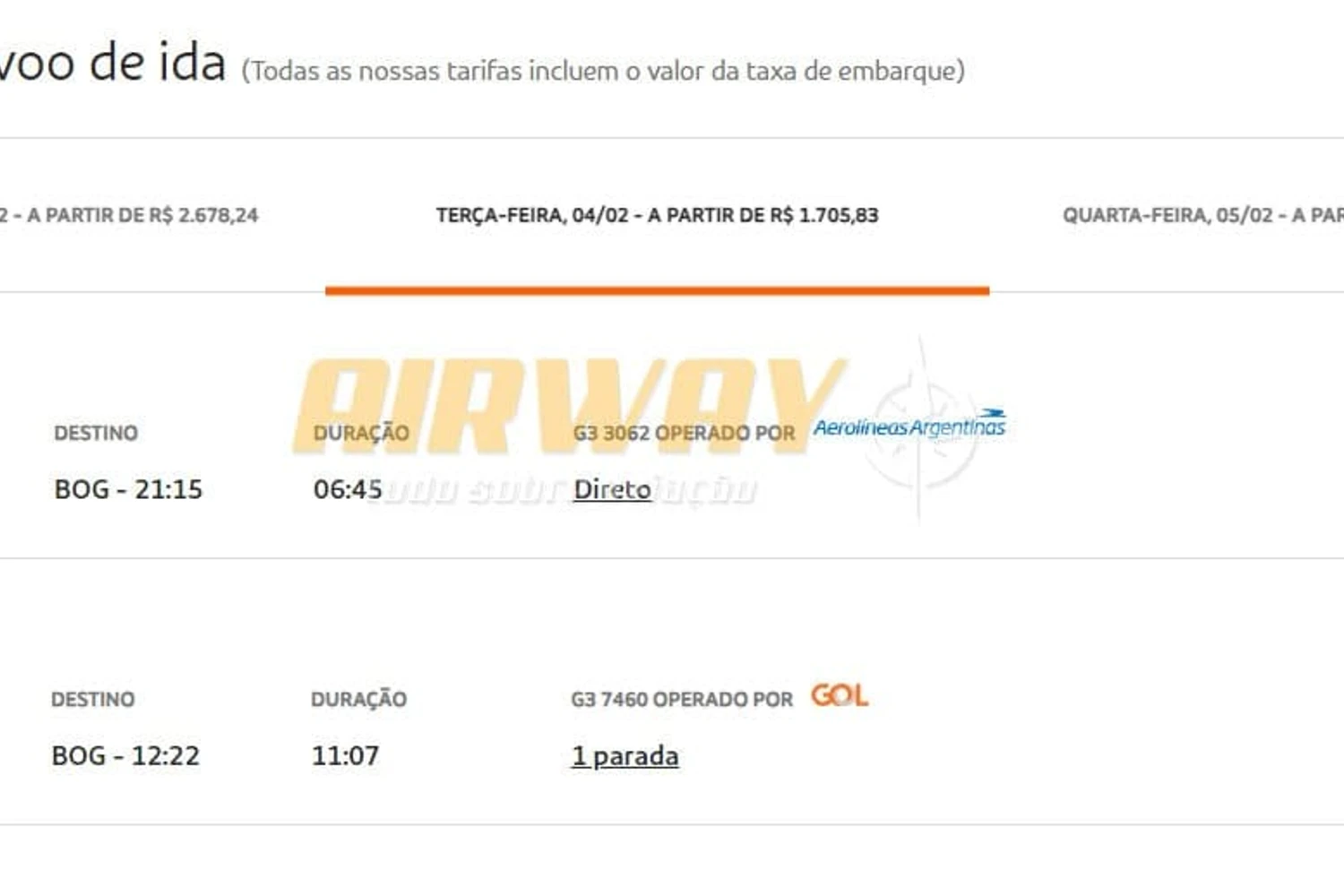 Rota entre Buenos Aires e Bogotá terá escala em Brasília