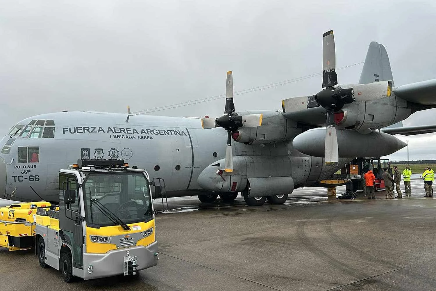 Hercules foi até a Dinamarca buscar aeronave