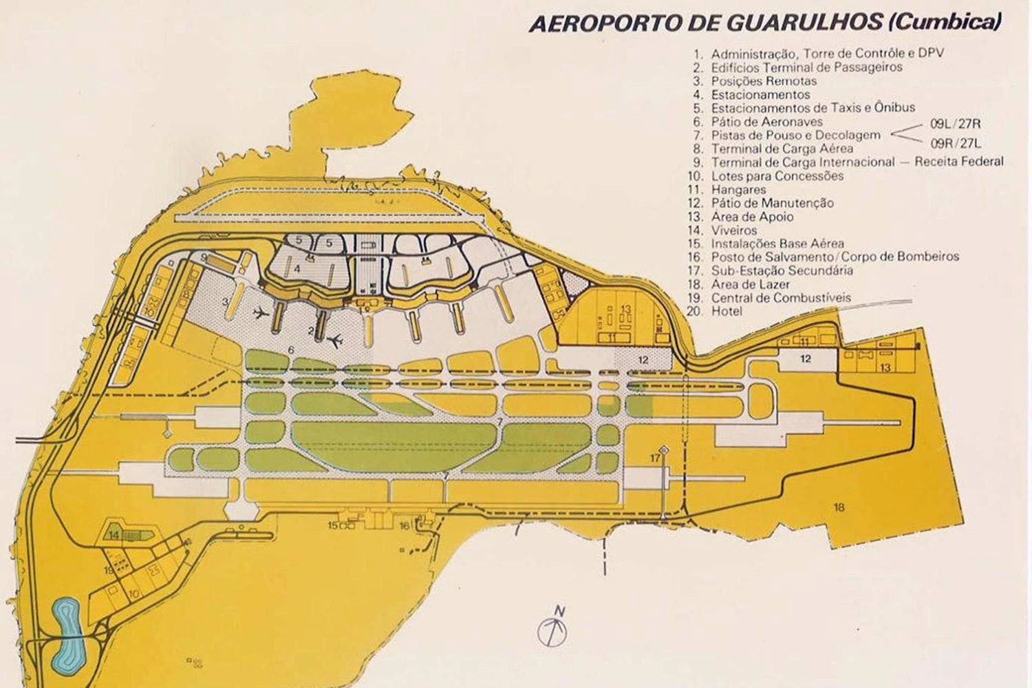 Masterplan do Aeroporto de Internacional de Guarulhos.