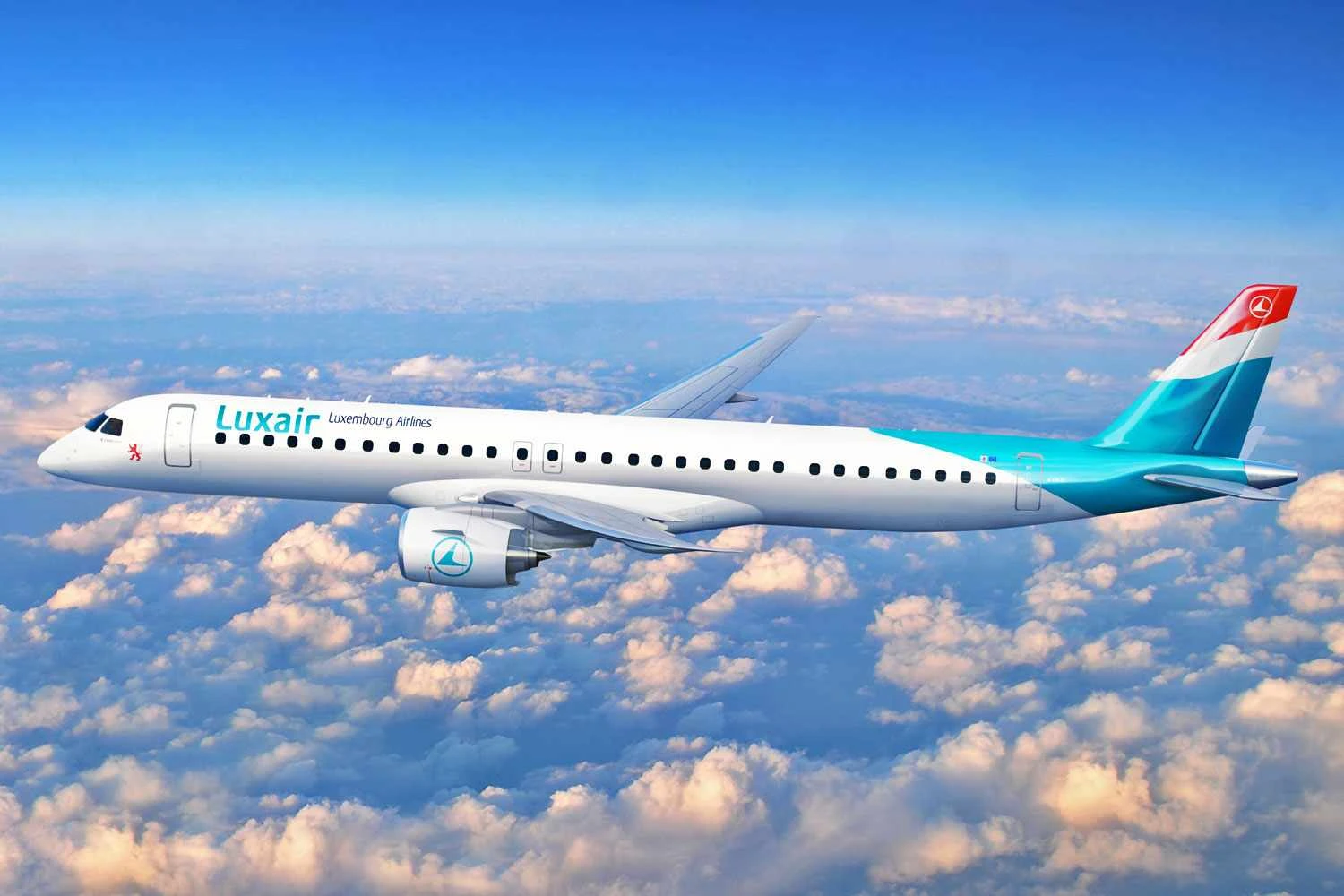 Futura operadora do E195-E2, Luxair revela data de estreia do jato da Embraer