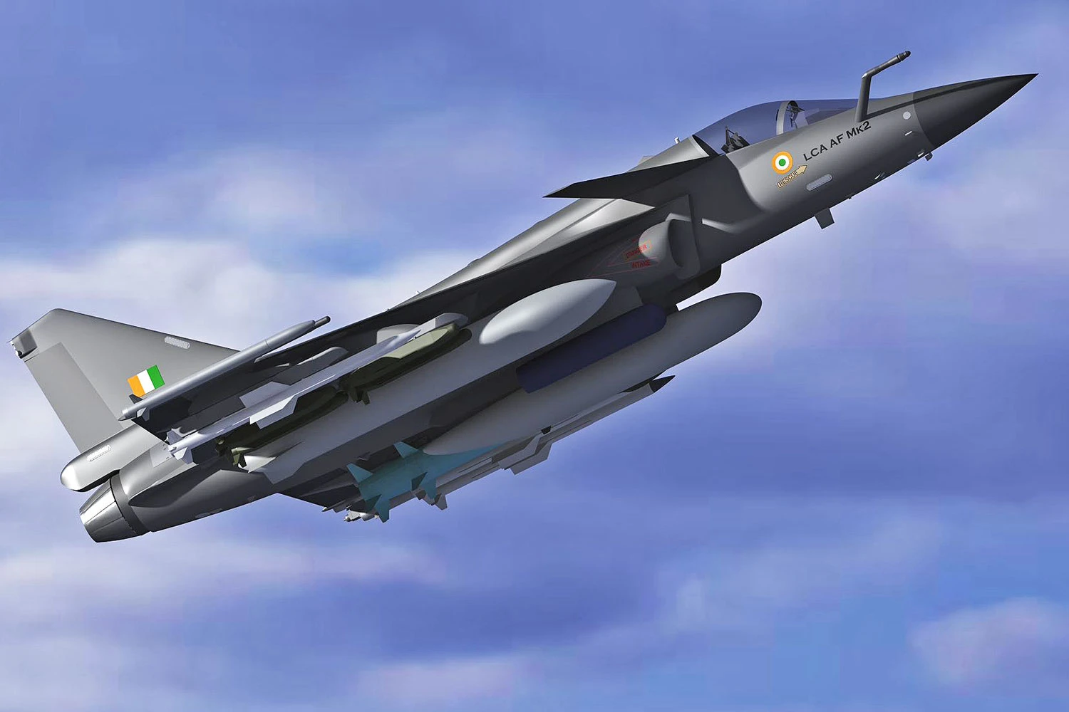 Projeção do caça Tejas MK2 (Divulgação)