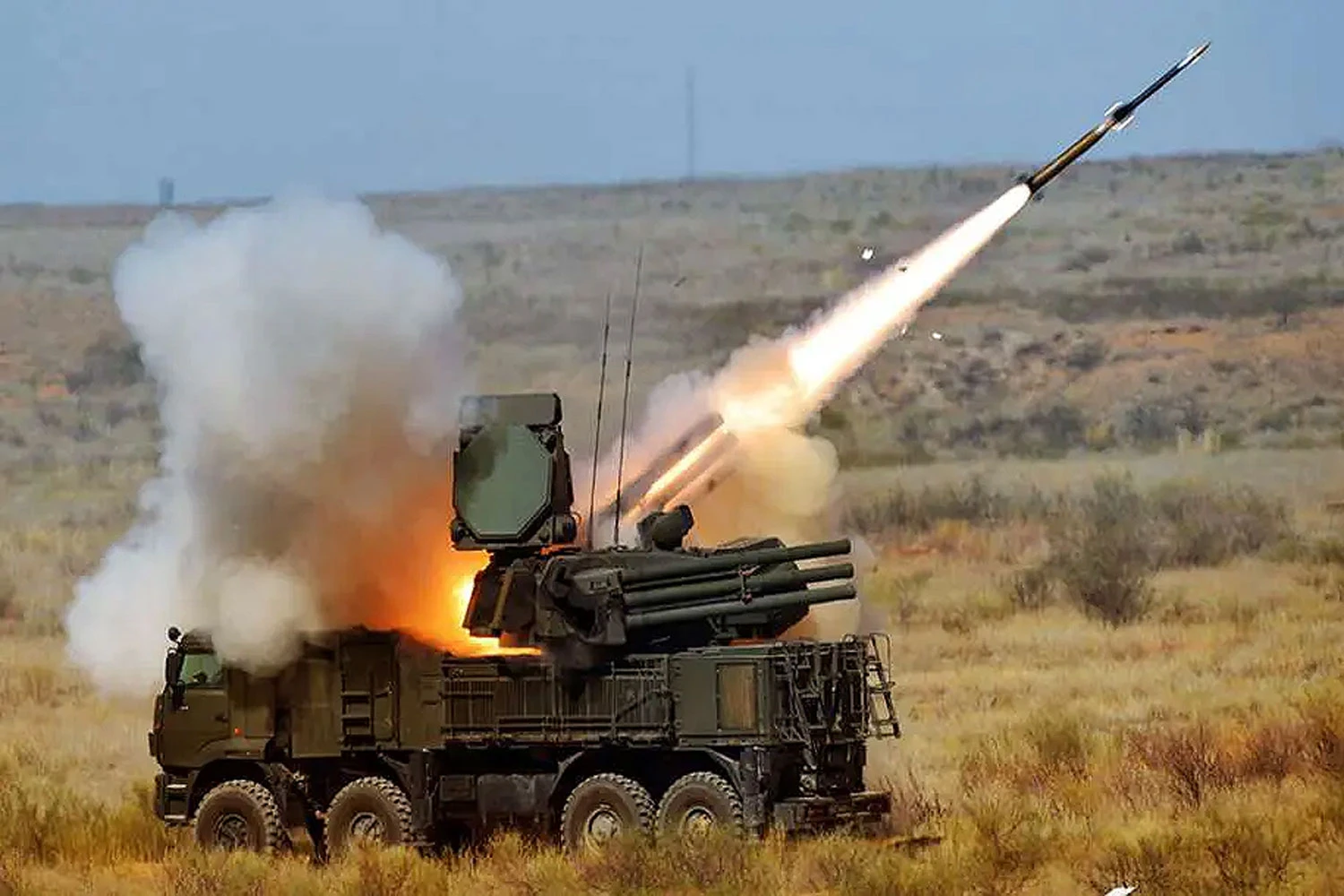Sistema de mísseis anti-aéreo Pantsir-S (Reprodução)
