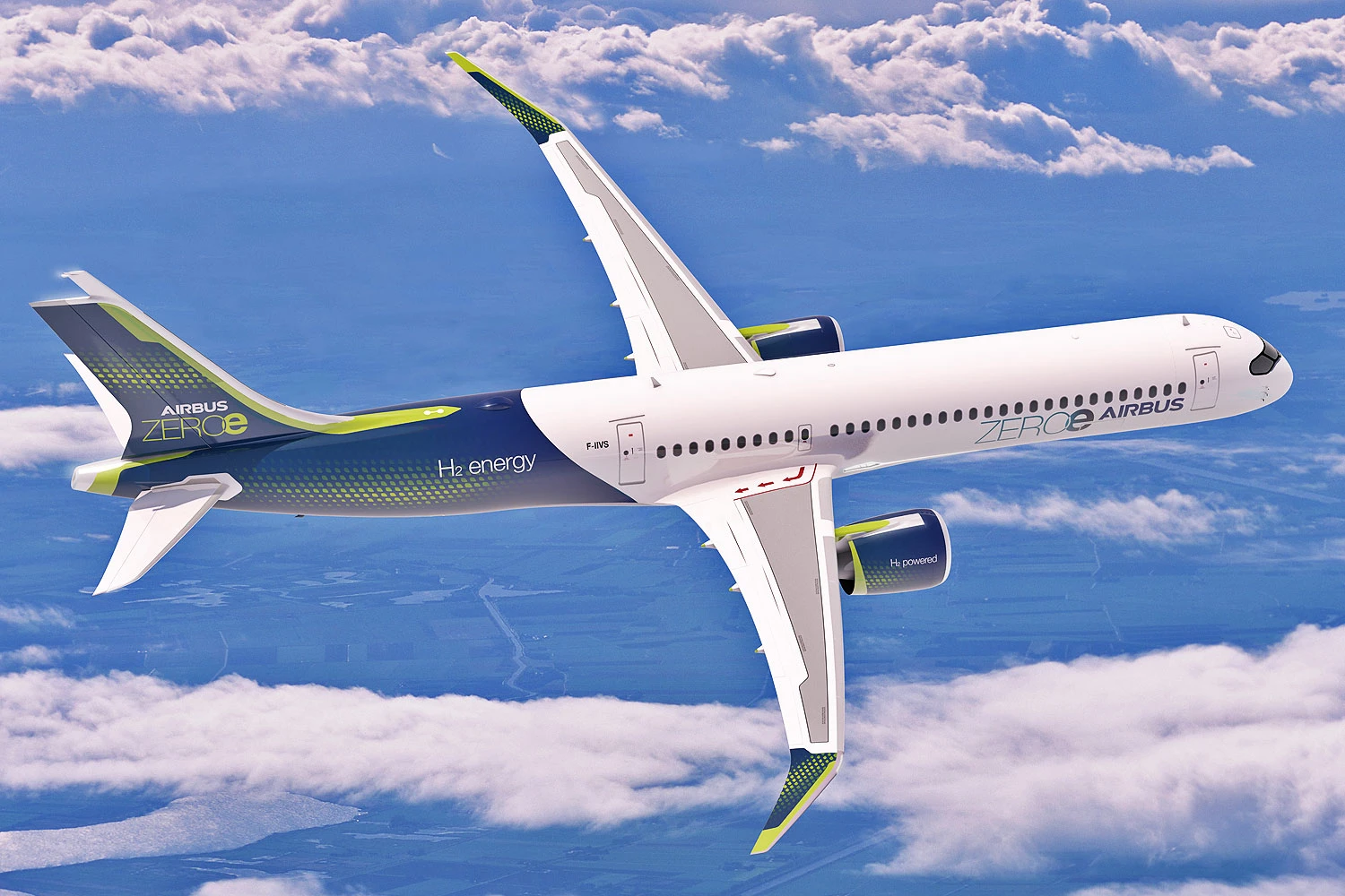 Conceito de jato a hidrogênio da Airbus: ideia ficou congelada por enquanto (Airbus)