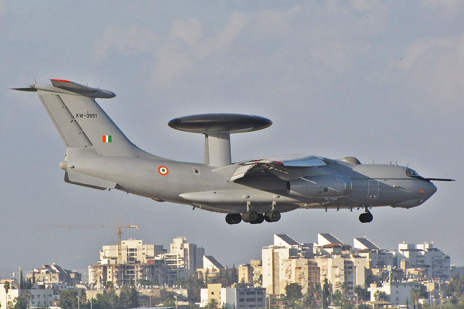 A Força Aérea da Índia tem três Beriev A-50 AWACS (Michael Sender)