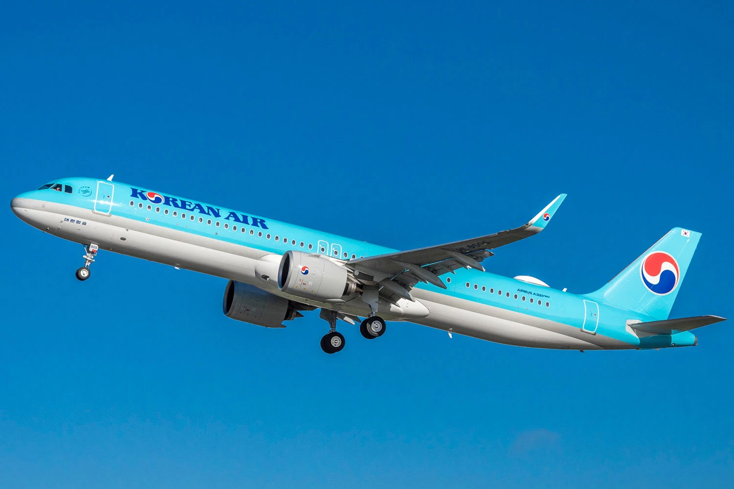 A atual pintura da Korean Air