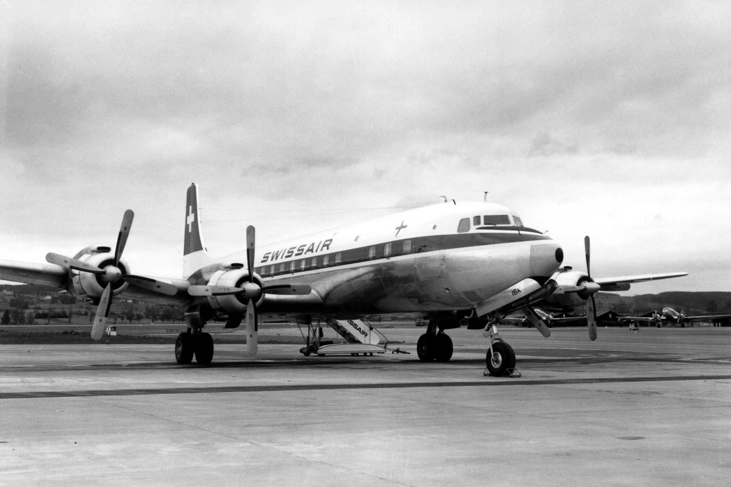 DC-7 da Swissair (Swissair).