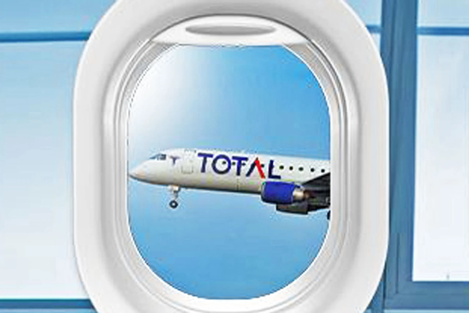 Jato da Embraer aparece no material de divulga&ccedil;&atilde;o da Total (Total Linhas A&eacute;reas)