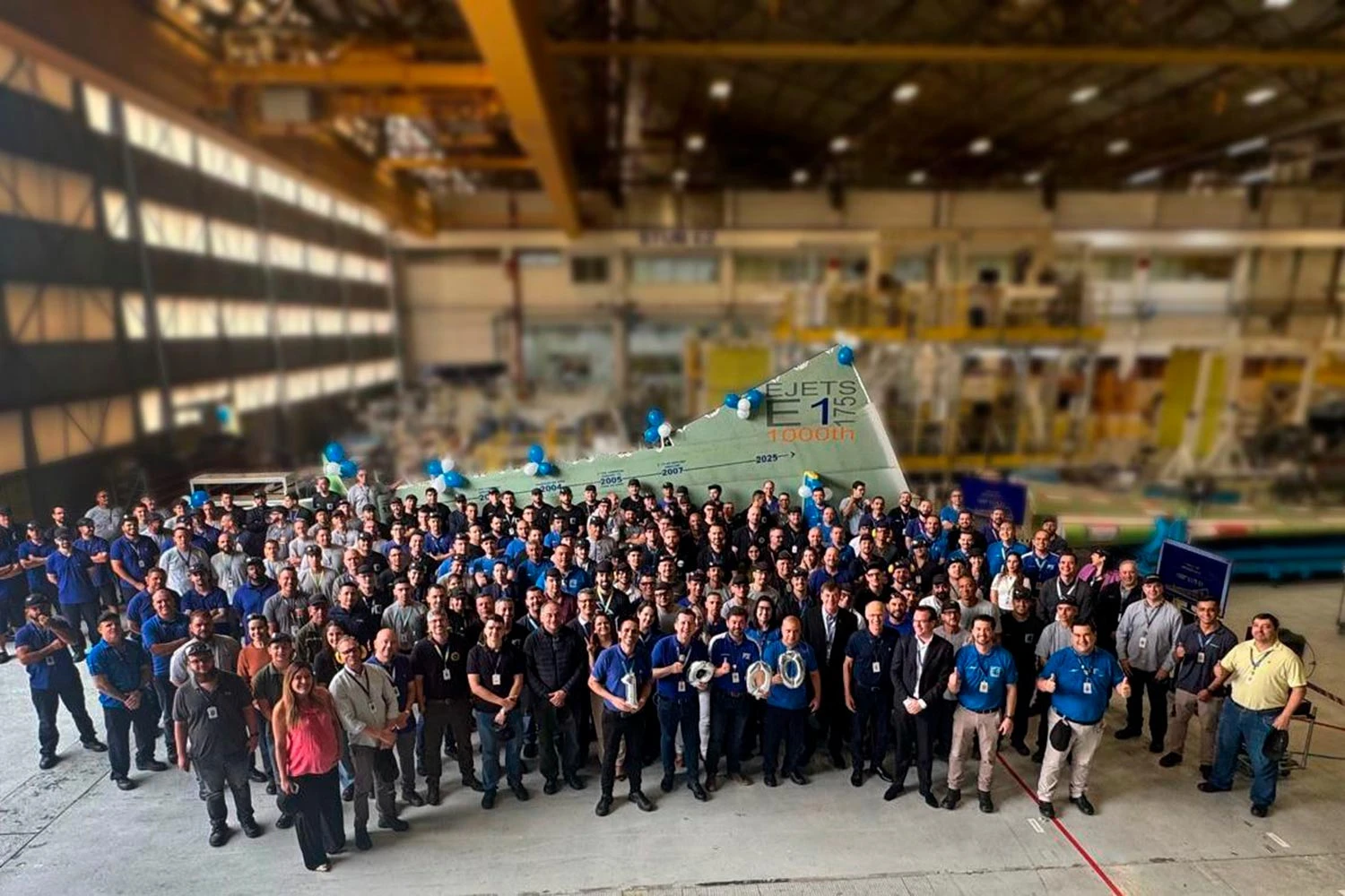 A 1000ª asa fabricada nas instalações da Embraer (Embraer)