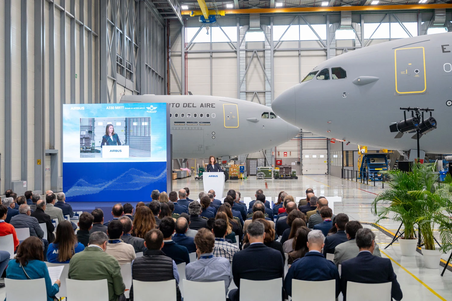 Cerim&ocirc;nia de entrega do A330 MRTT ocorreu em Madri (Airbus)