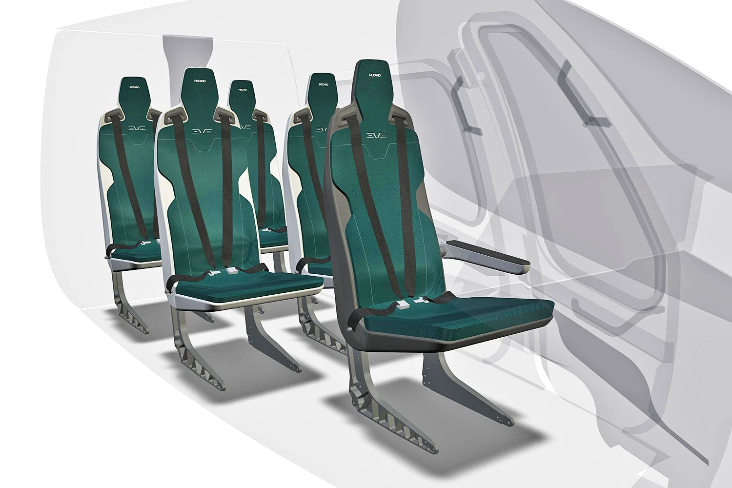 Assentos do 'carro voador' da Embraer são revelados