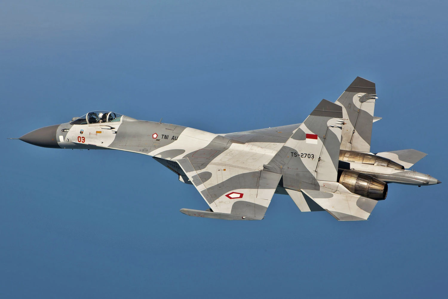 Ca&ccedil;a russo Sukhoi Su-27 da Indon&eacute;sia (Commonwealth of Australia)