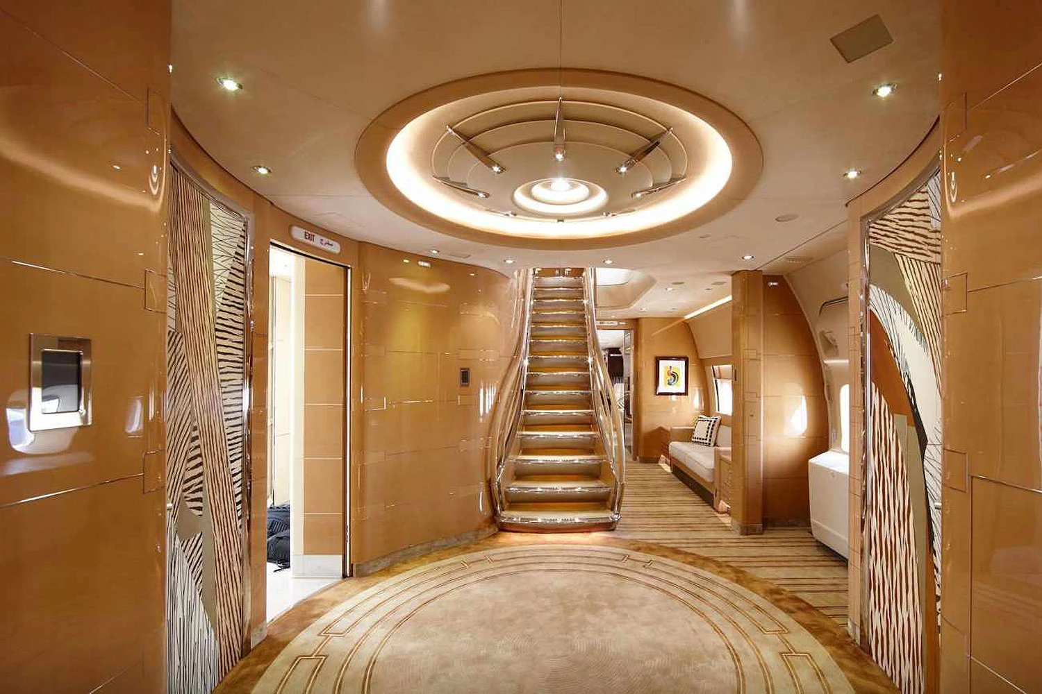 Interior do Boeing 747-8 ‘super VIP’ (Amas Aerospace)