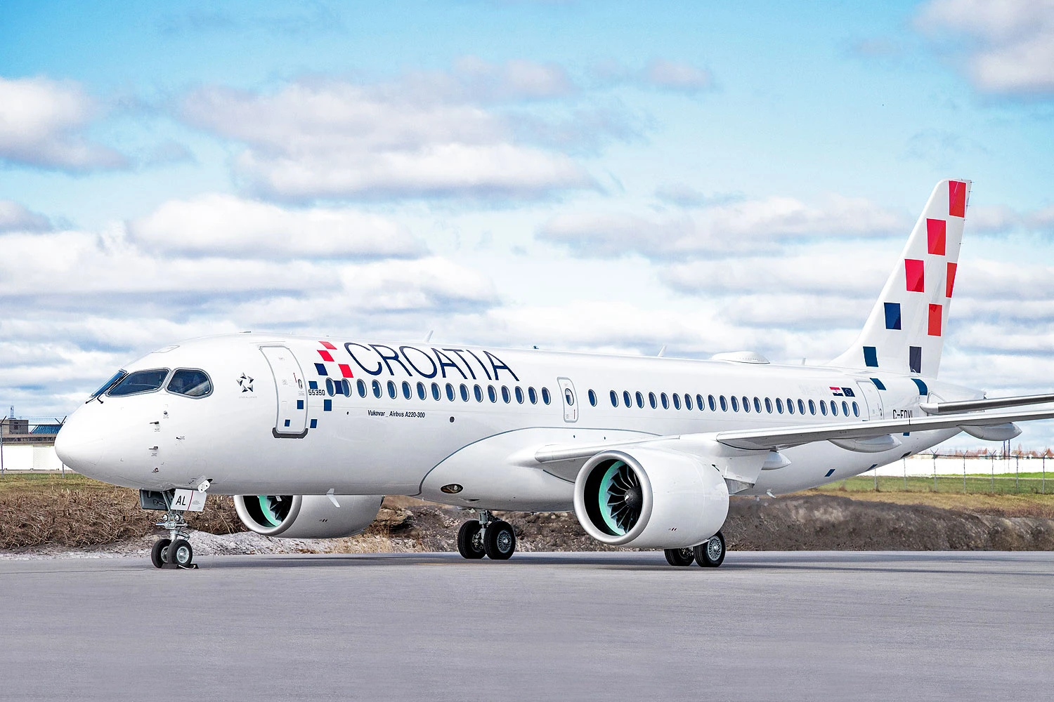 Croatia Airlines recebe terceiro Airbus A220 e avança em sua renovação de frota