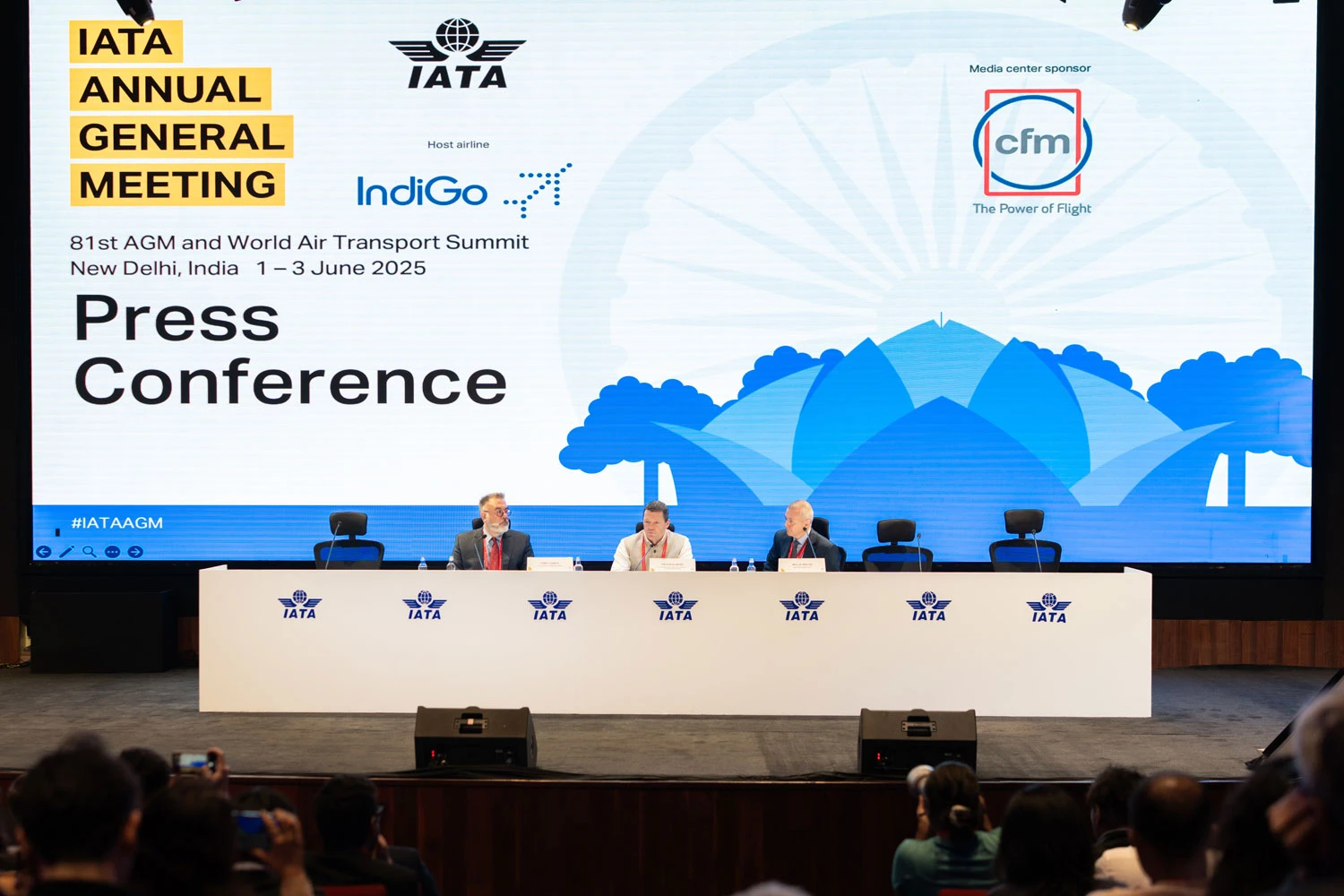 A 81ª Assembleia Geral Anual da IATA ocorre em Nova Déli, na Índia (IATA)