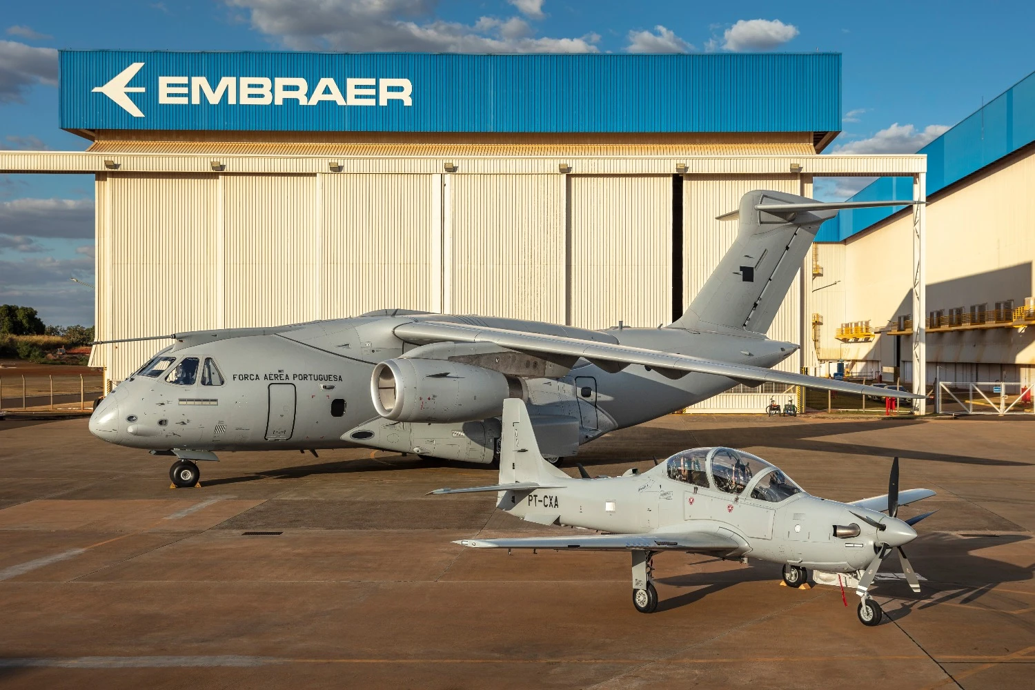 A Força Aérea Portuguesa tem seis pedidos firmes do KC-390 e 12 do A-29N (Embraer)