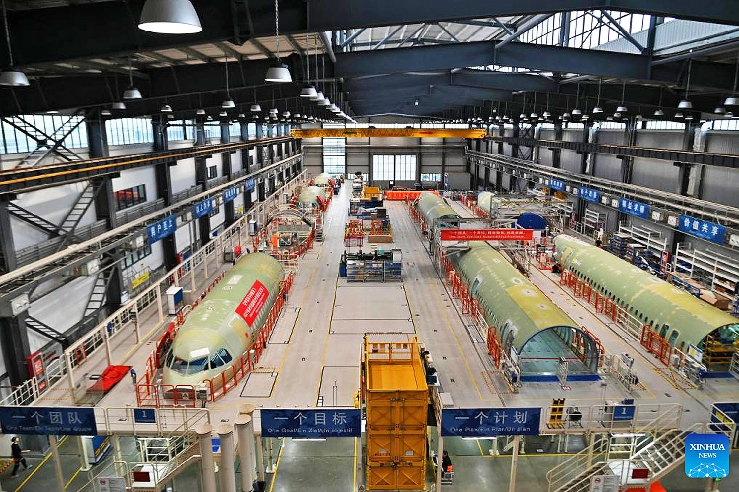 Airbus amplia produção do A321 na China com nova linha de equipagem de fuselagens