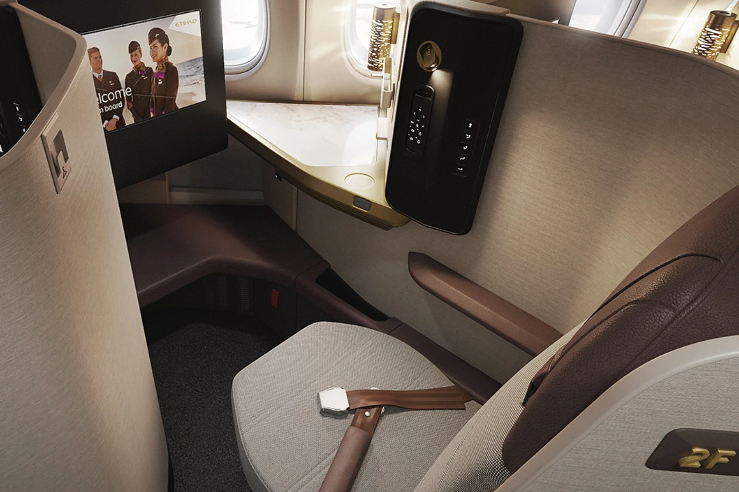 Primeira classe do A321LR da Etihad (Etihad)