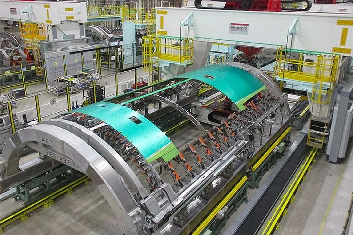 Seção da fuselagem do jato cargueiro (Boeing)
