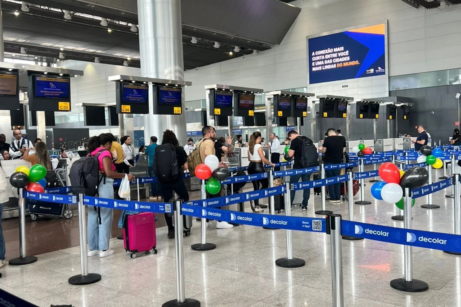 Check-in no Terminal 3 de Guarulhos (GRU Airport)