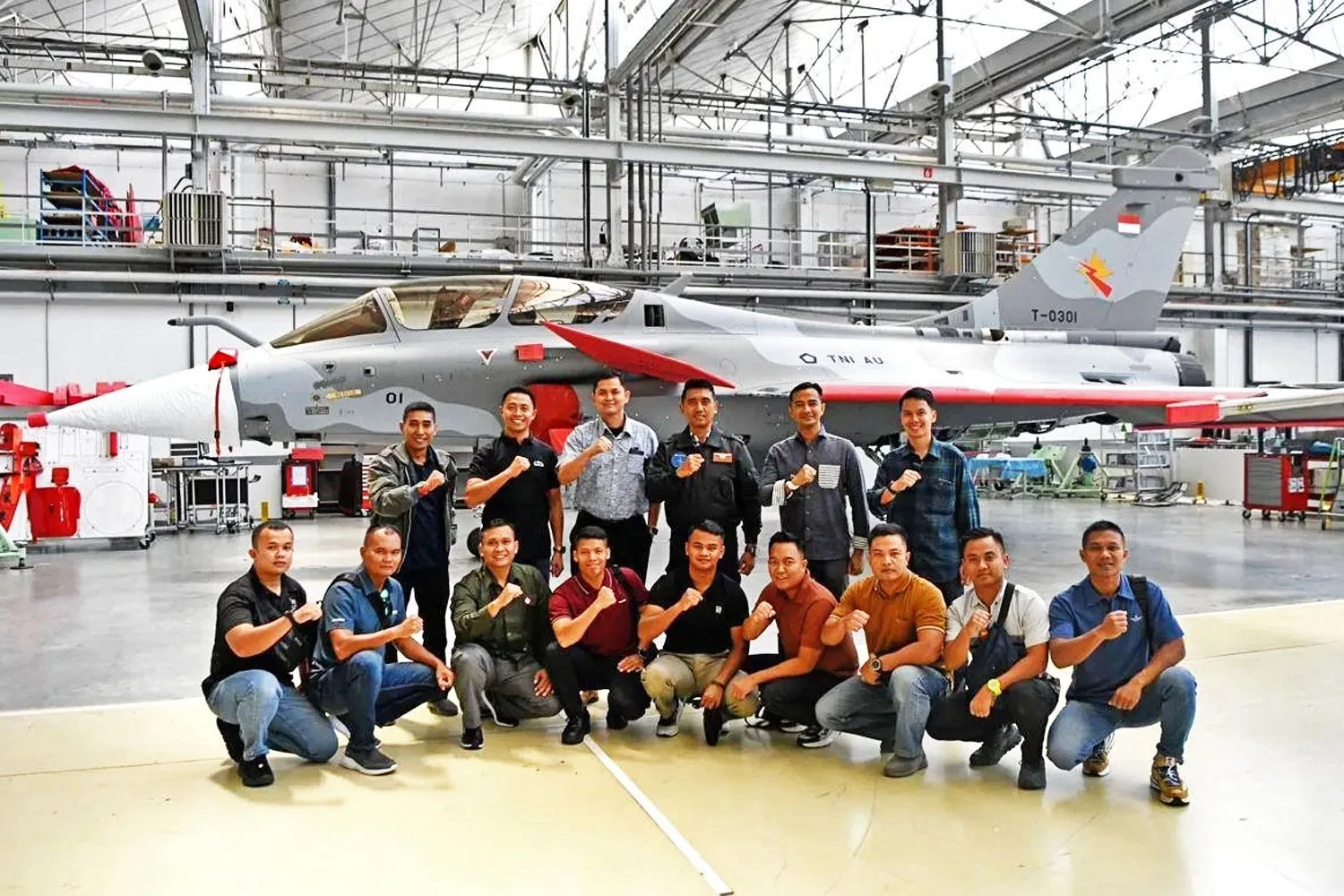 O primeiro caça Rafale da Força Aérea da Indonésia (TNI AU)