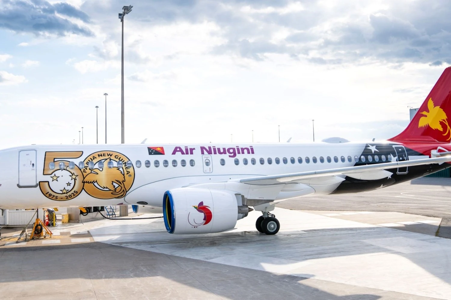 Primeiro Airbus celebra os 50 anos de independ&ecirc;ncia da Papua Nova Guin&eacute; (Air Niugini)