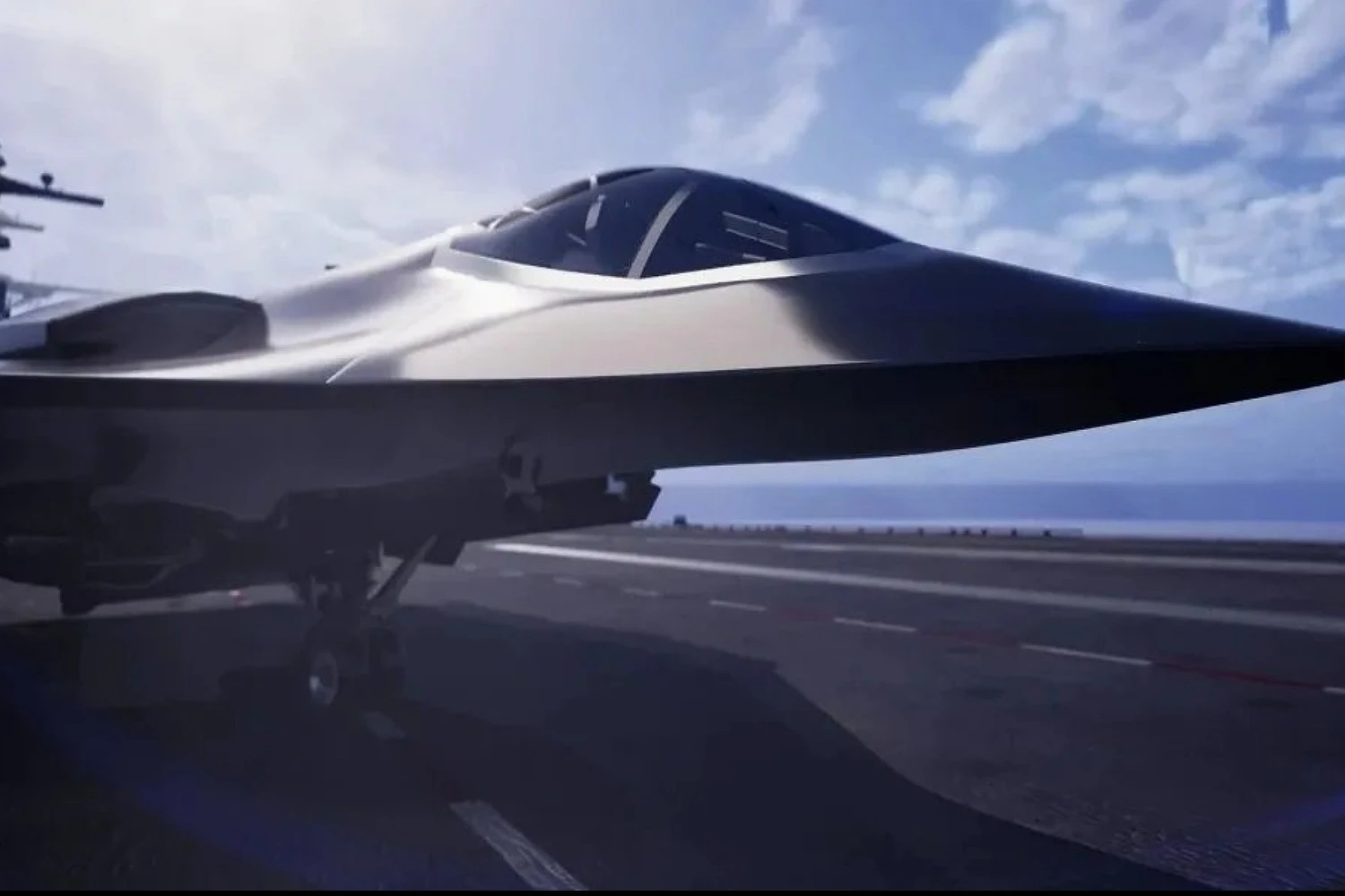 Proje&ccedil;&atilde;o revela parcialmente proposta da Northrop Grumma para o F/A-XX (Northrop Grumman)
