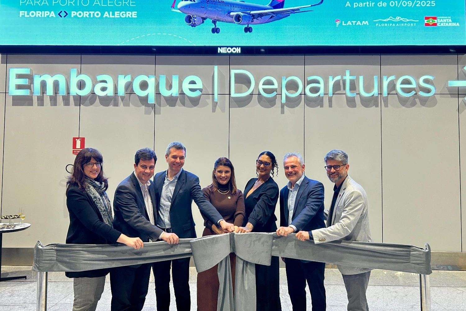 Inaugura&ccedil;&atilde;o do voo direto entre Florian&oacute;polis e Porto Alegre (Zurich)